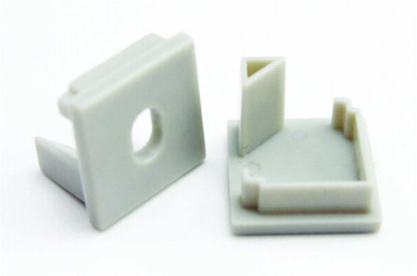 90° Angled LED Profile | ALU-005 |16×16 mm 5/8″ x 5/8″ | 2.5M / 8ft Length | Square Cover - Image 7
