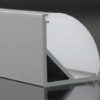 90° Angled LED Profile | ALU-006 |16x16 mm  5/8" x 5/8" | 2.5M / 8ft Length | Curved Cover