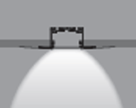 Recessed Drywall Profile | ALU-DR 3924 | Lit Edge 39mm Width | 2.5M Length