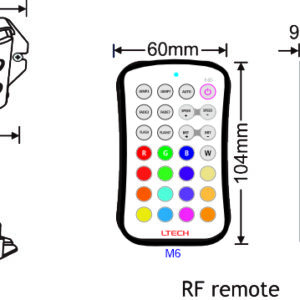 RGB RF Control | Key Pad | 12-24VDC | 3A*3CH | 9A Max