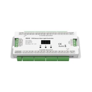 Stair Light PIR Sensor Controller | 32 Steps | 12-24 Vdc | 1A/Step | With A Daylight Sensor